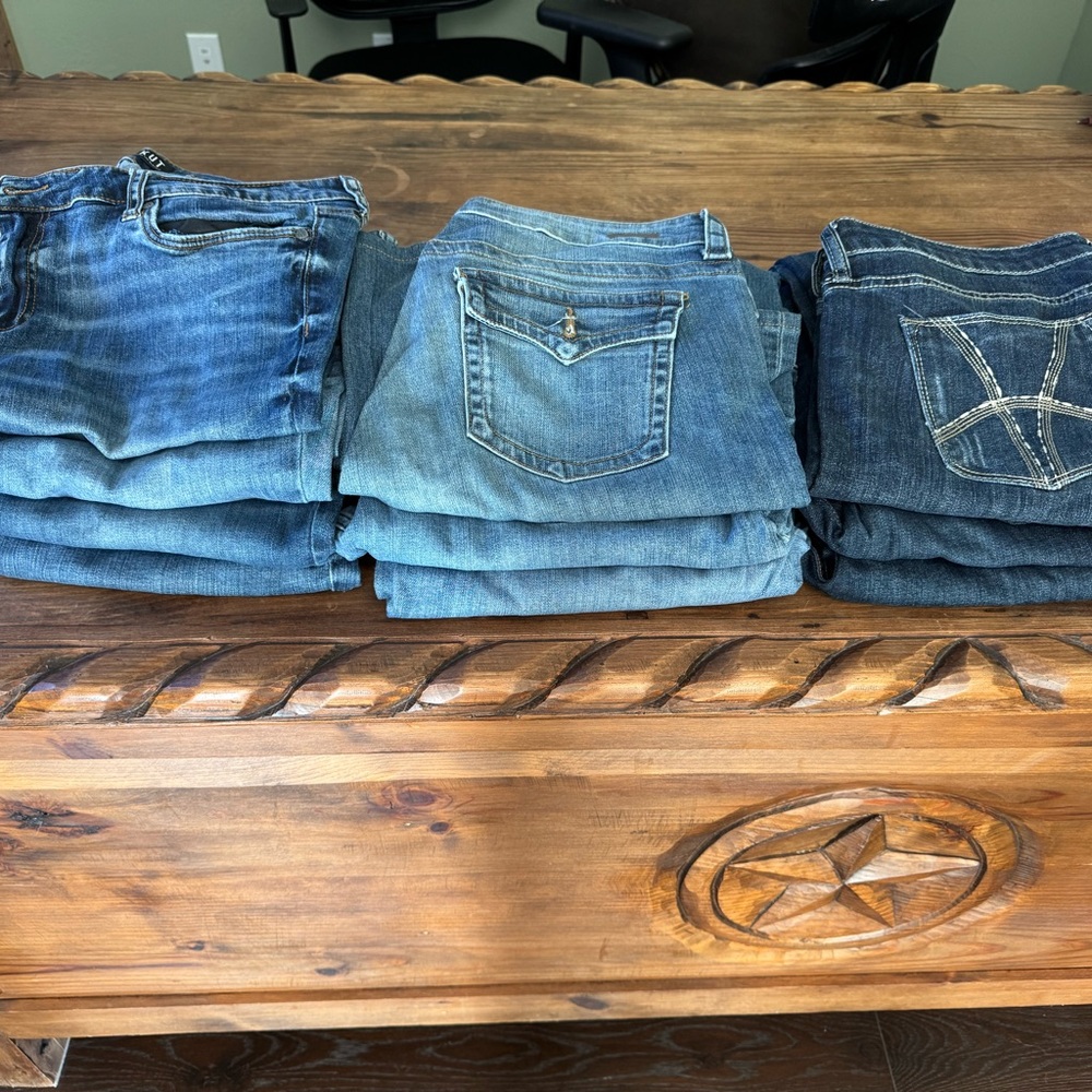 Kut from the Kloth Kate Low Rise Boot cut Jean Size 14 - 2 pair